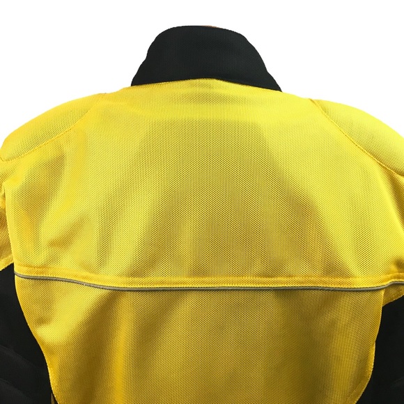 Motorcycle Jacket Yellow First Gear Size Medium - Picture 3 of 6
